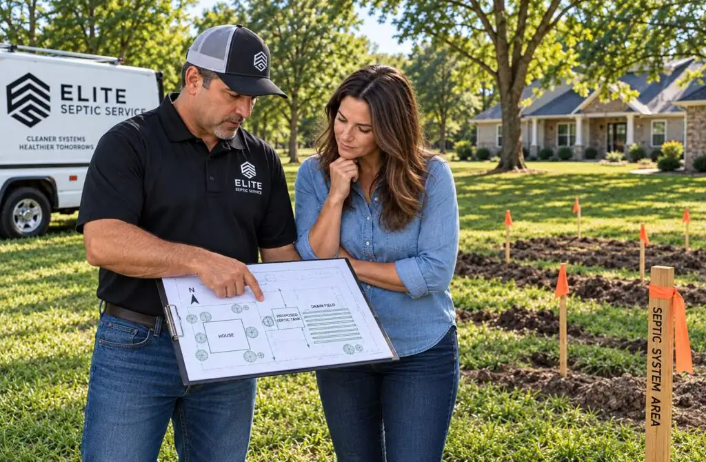 Septic site evaluation and system planning on an East Texas property